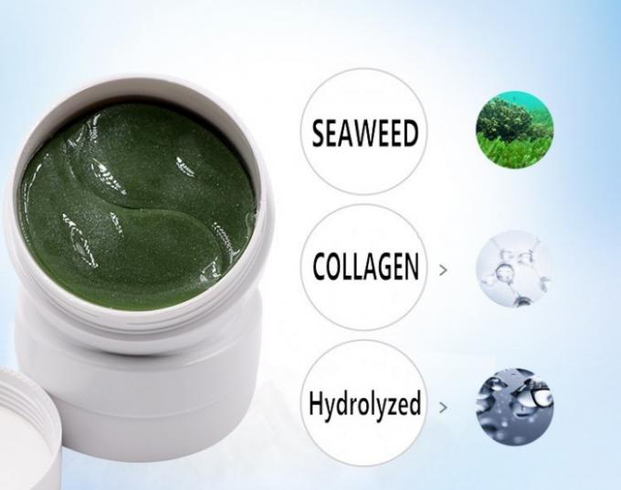 Idrogel che stringe nutrizione verde di cristallo dell'alga del collagene della maschera della toppa dell'occhio