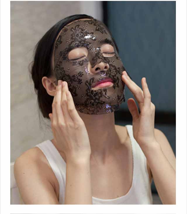 Maschera facciale del pizzo di cristallo del collagene per le donne che aumentano idratazione profonda di elasticità